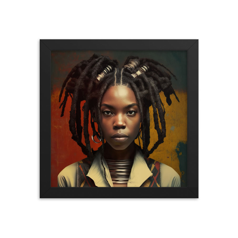 2 Bauhaus Dreadlocks Woman Framed Art Print