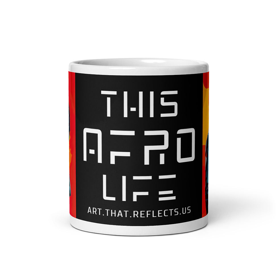 Thumbnail: 4 Pop Art Afro Couple Mug