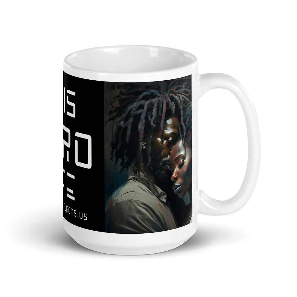 Thumbnail: 4 Abstract Dreadlocks Couple Mug