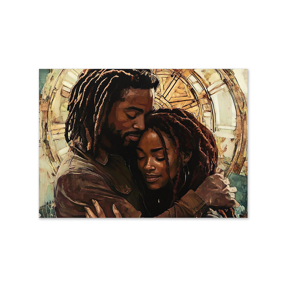 Thumbnail: Influence Collection 5 – Dreadlocks Couple Greeting Card 4