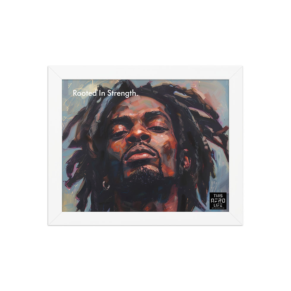 Thumbnail: 4 Empowerment Dreadlocks Man Framed Art Print