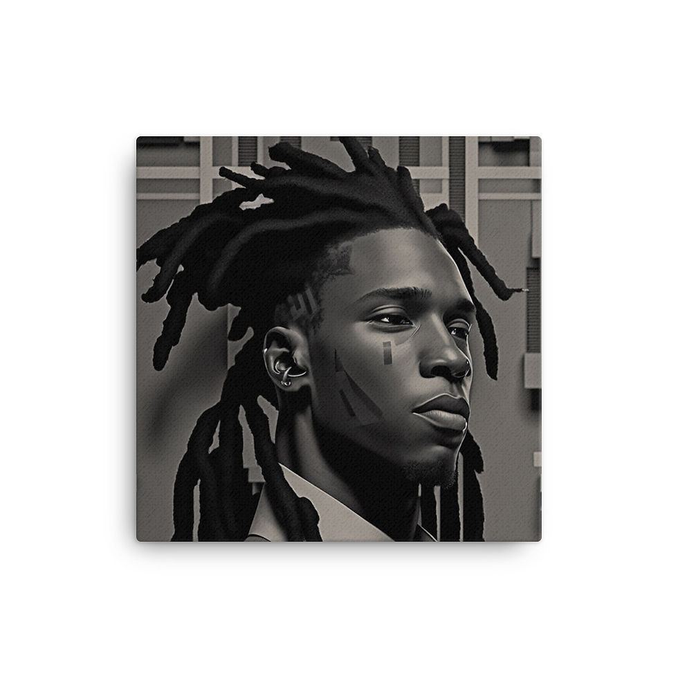 Thumbnail: 1 Bauhaus Dreadlocks Man Canvas Wall Art