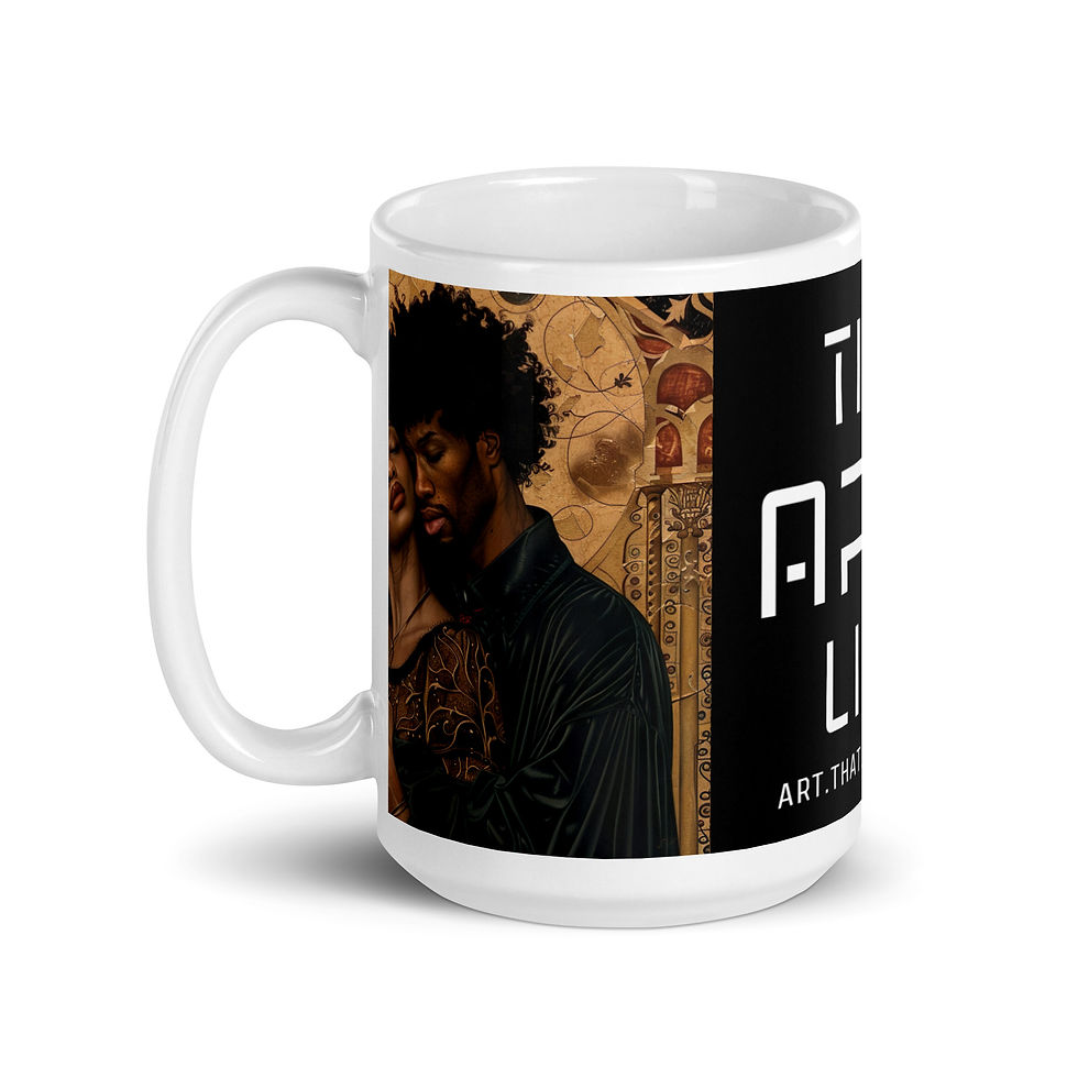 Thumbnail: 2 Renaissance Art Afro Couple Mug
