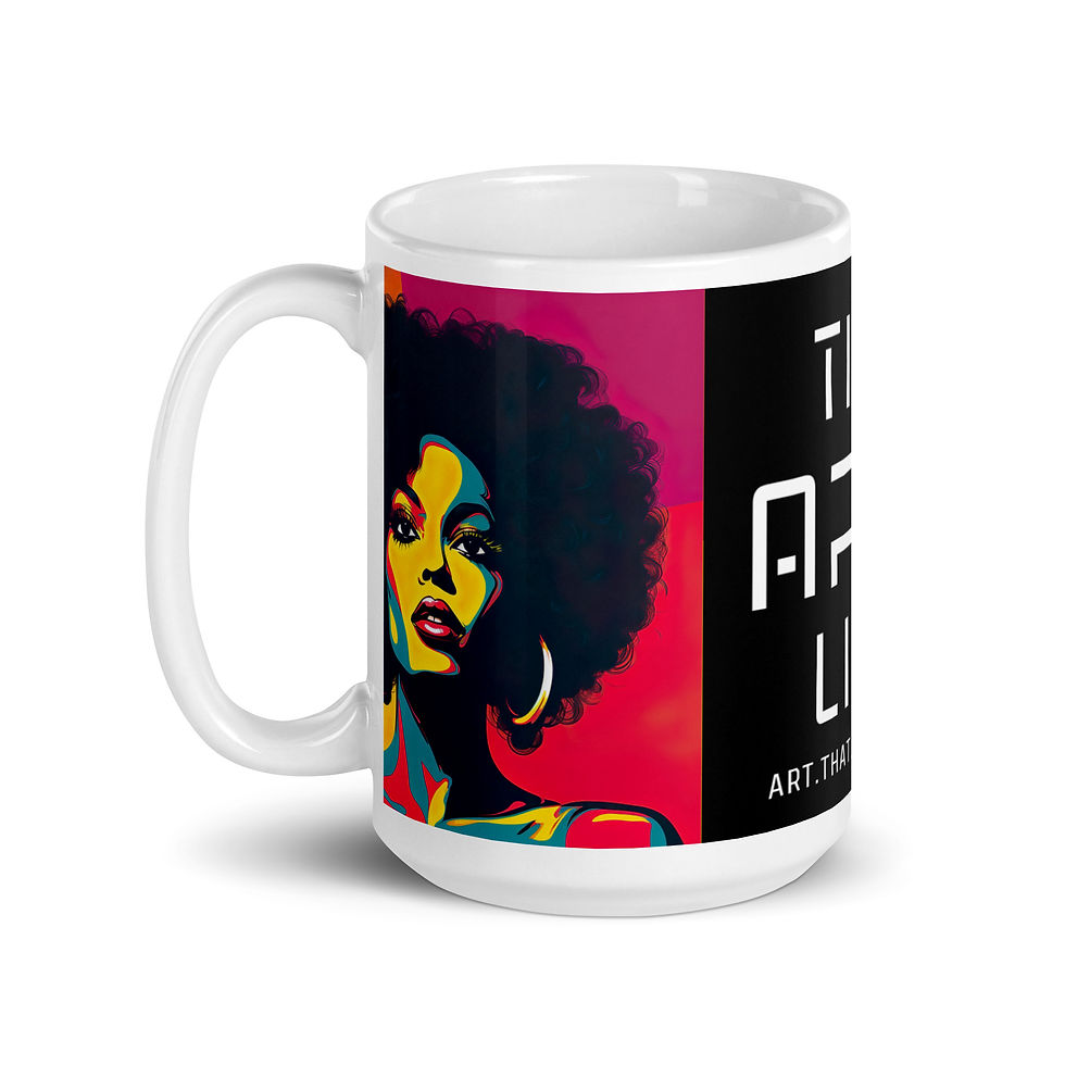 Thumbnail: 2a Pop Art Afro Woman Mug