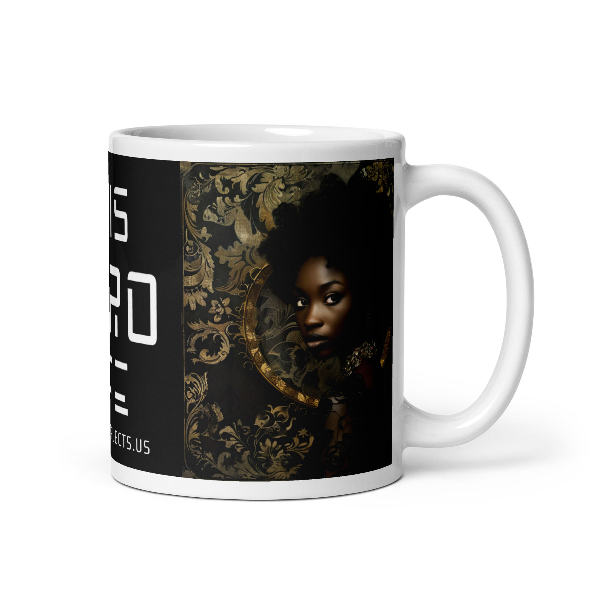 2 Rococo Art Afro Woman Mug