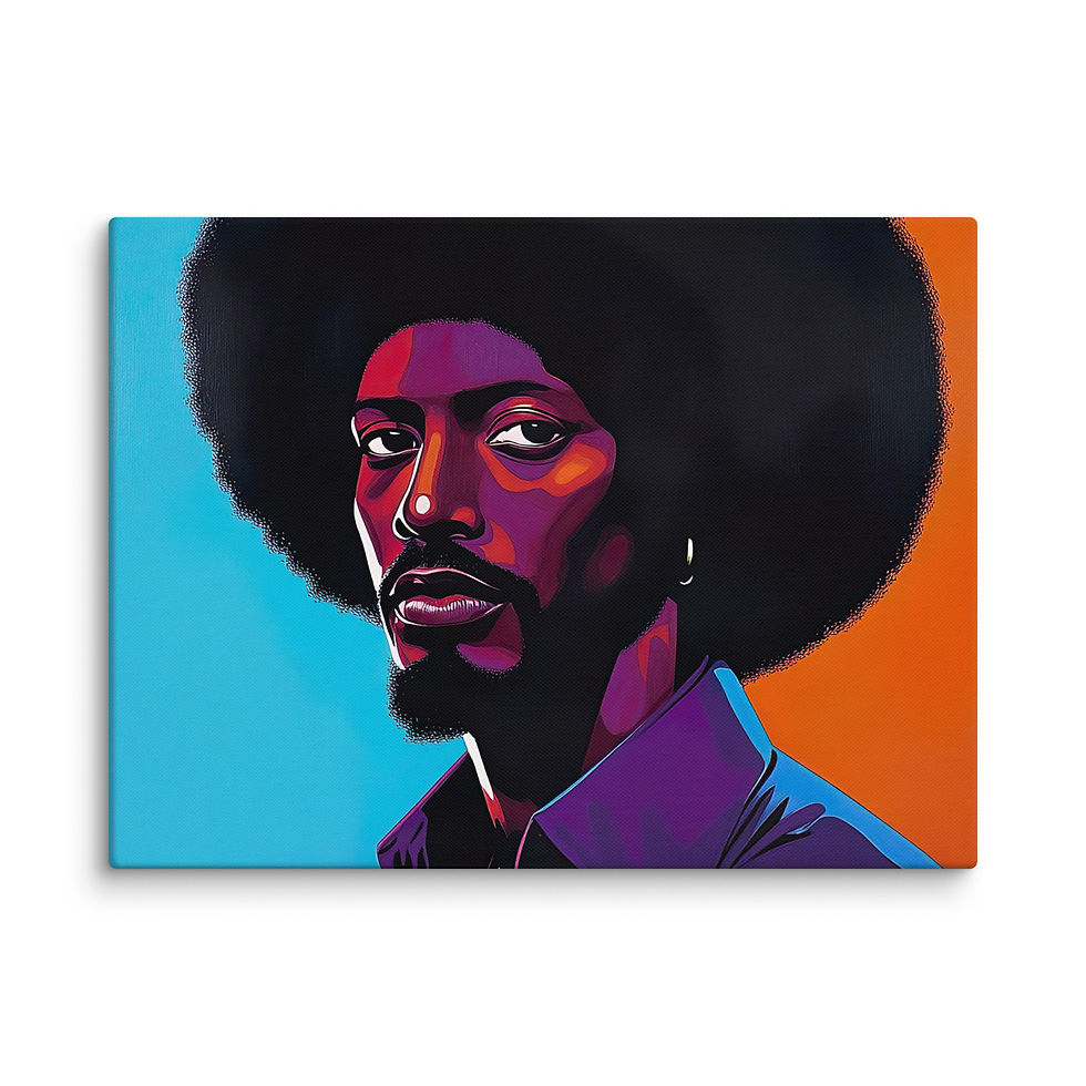 Thumbnail: Influence Collection 2 – Afro Man Canvas Art Print 4