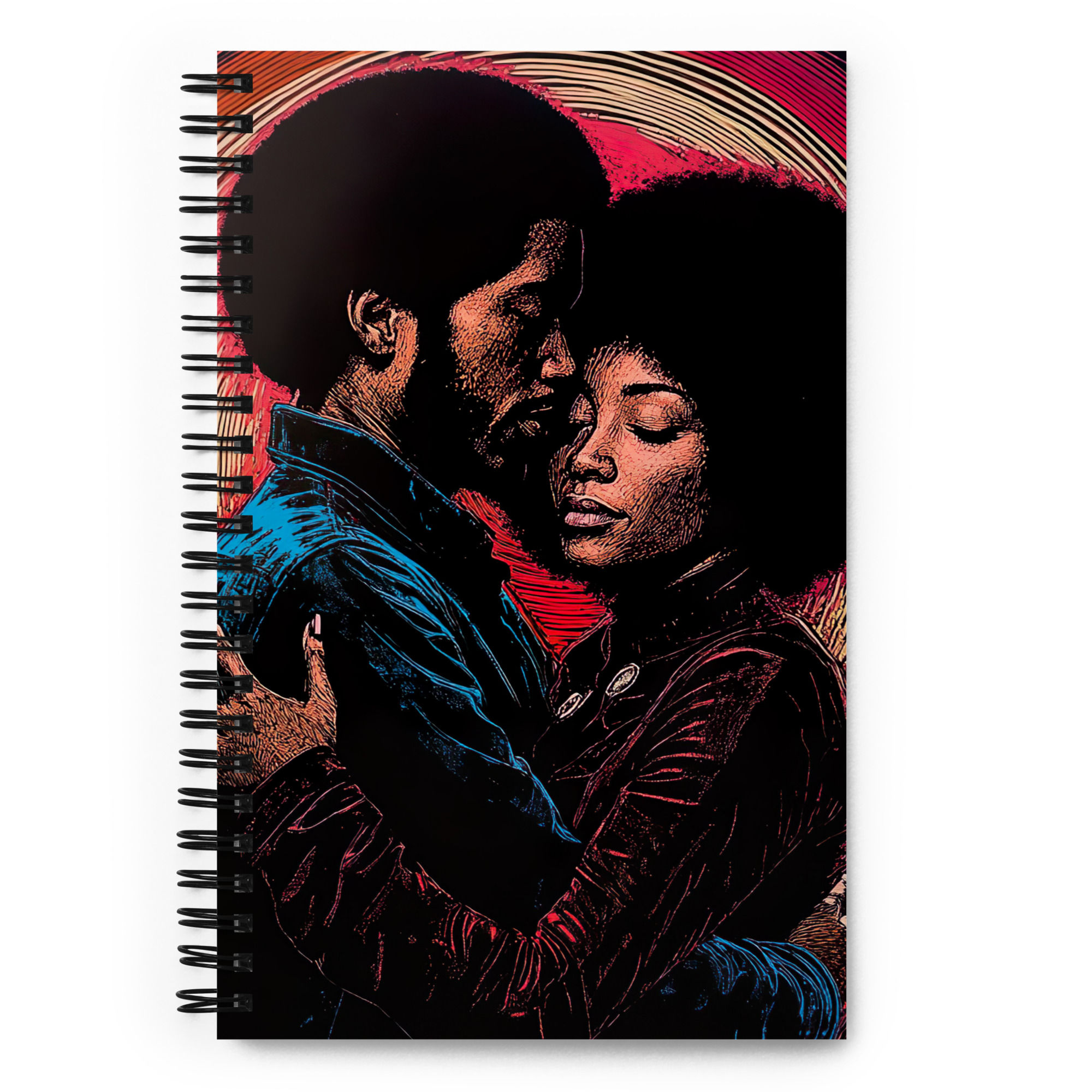 Influence Collection 2 - Afro Couple Spiral Notebook 3