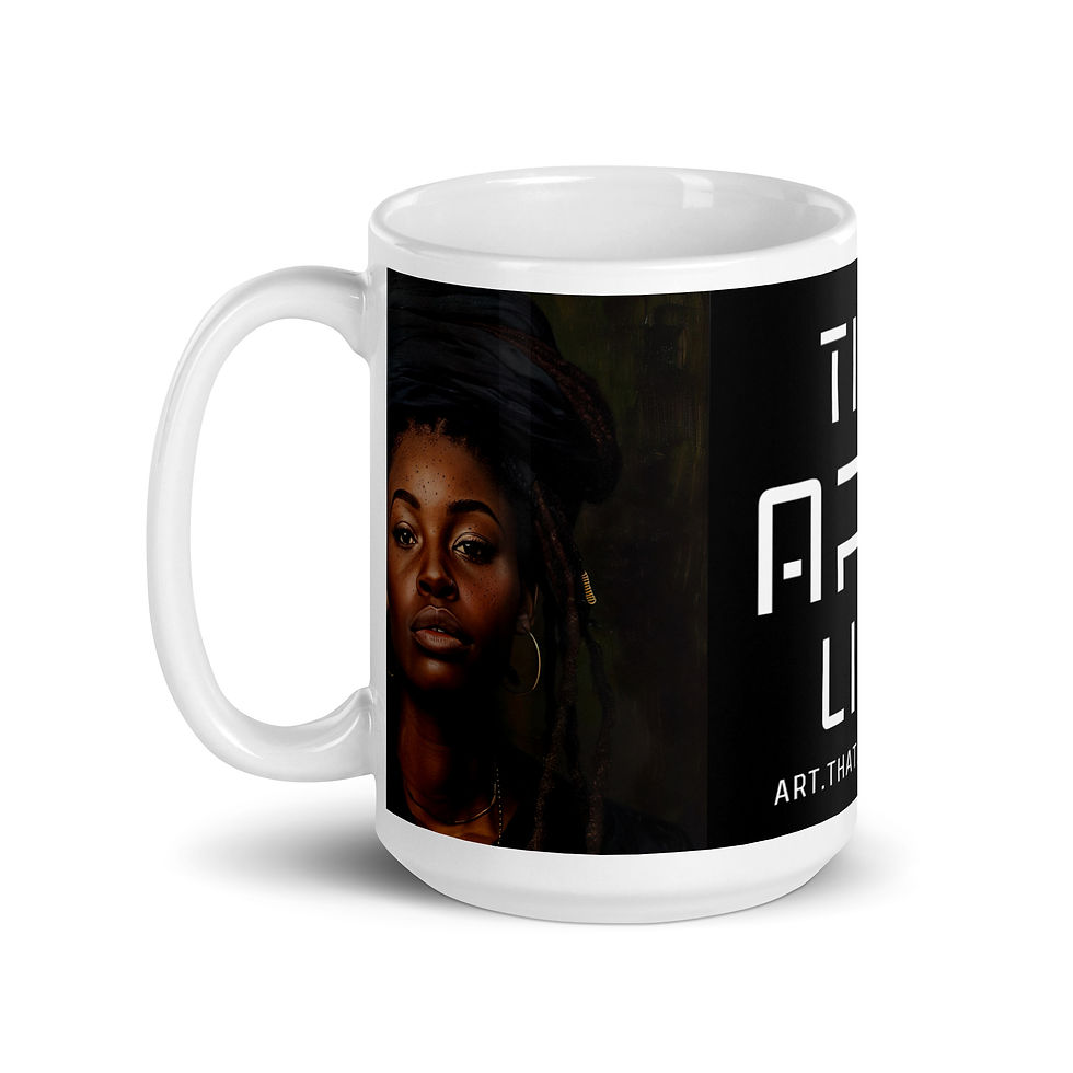 Thumbnail: 2 Realist Art Dreadlocks Woman Mug