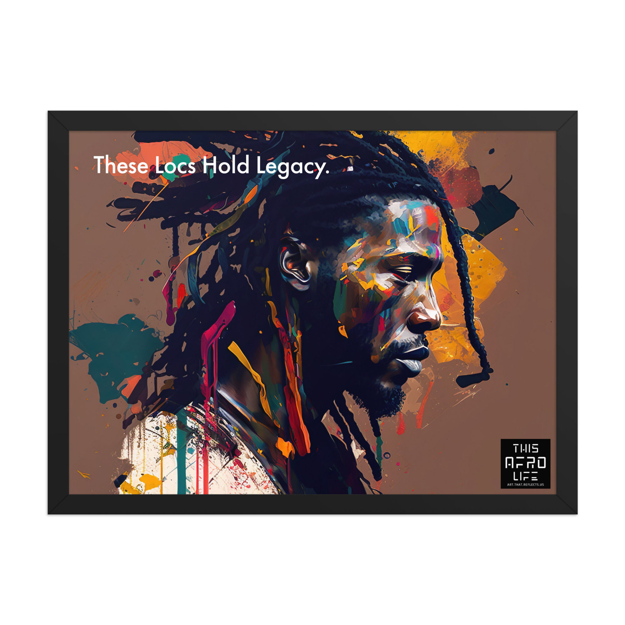 2 Empowerment Dreadlocks Man Framed Art Print
