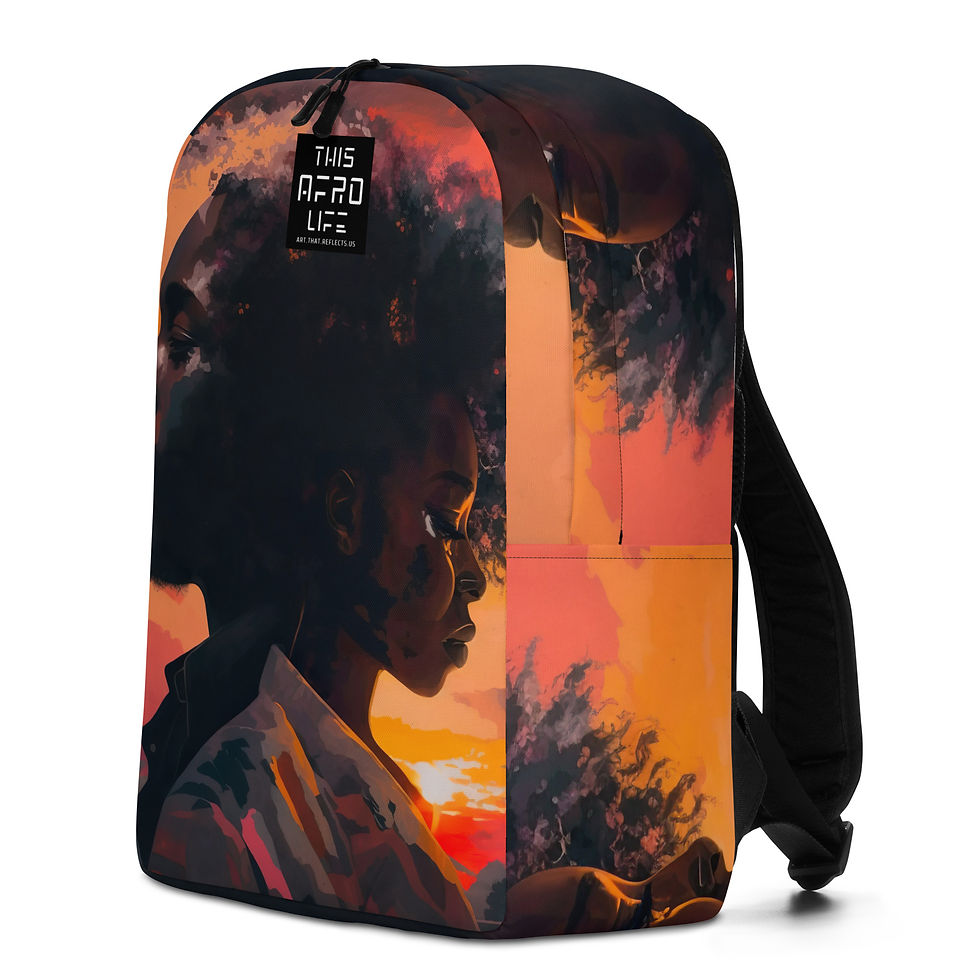 Thumbnail: 3 Abstract Afro Couple Backpack