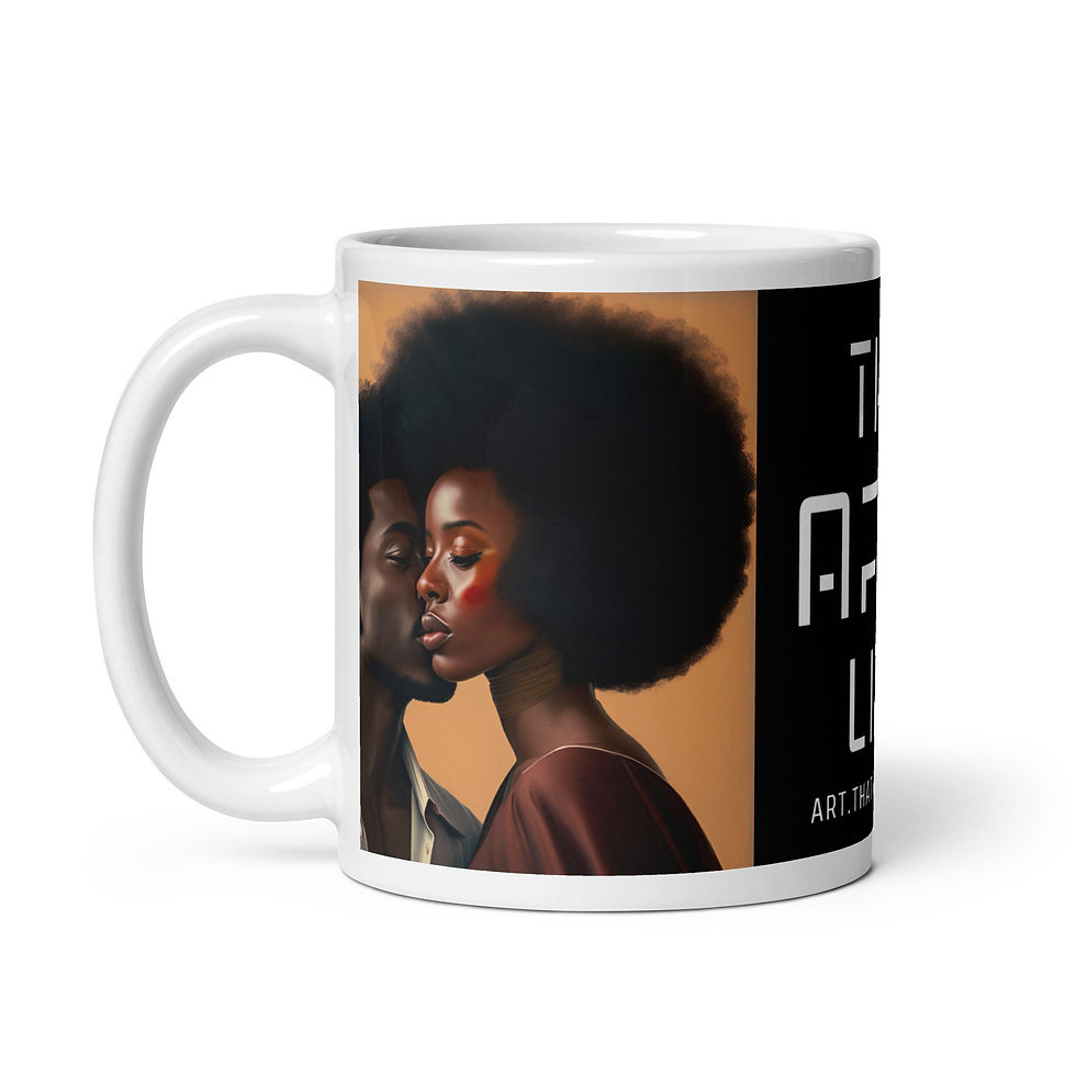 Thumbnail: 4 Bauhaus Afro Couple Mug
