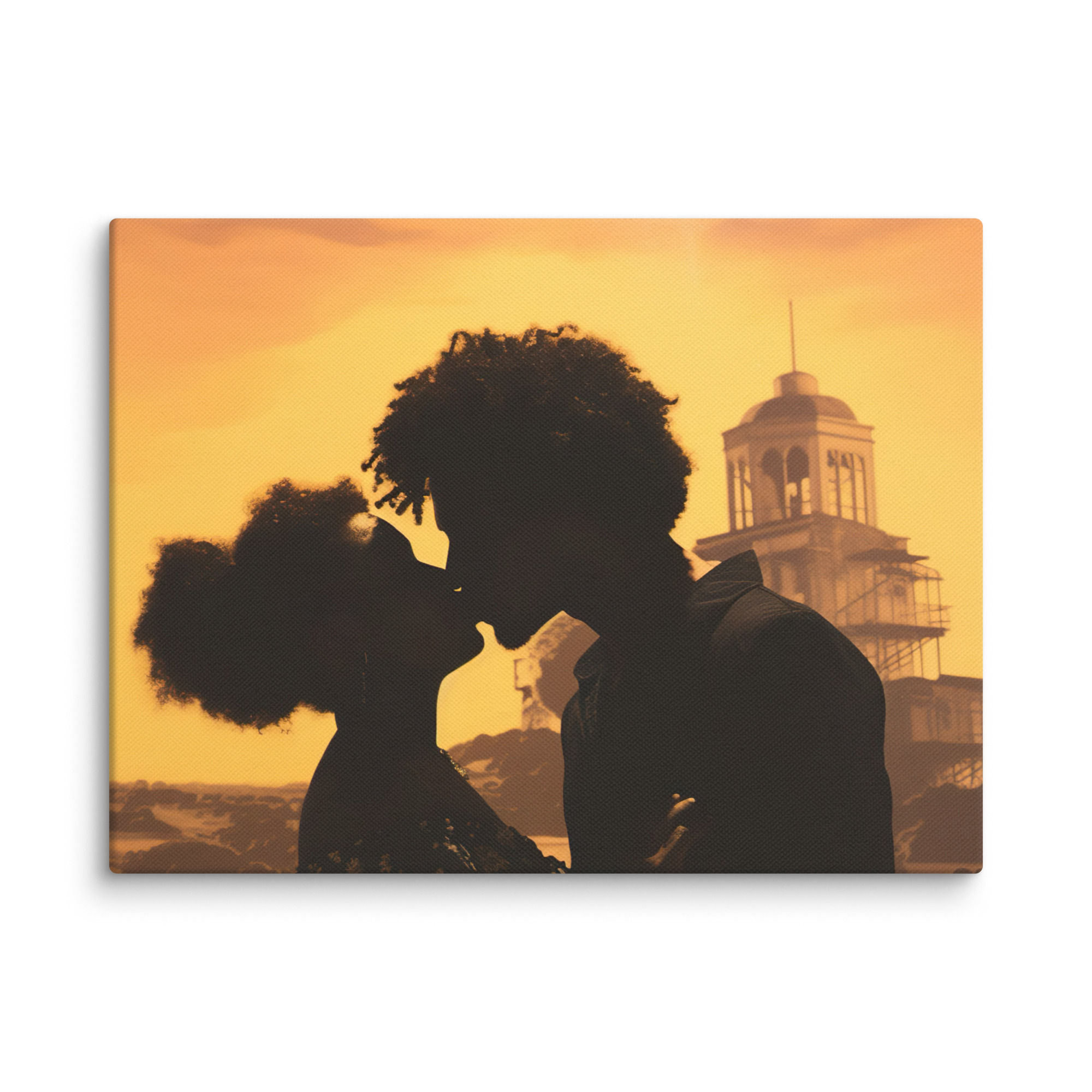 Influence Collection 1 – Afro Couple Canvas Art Print 1