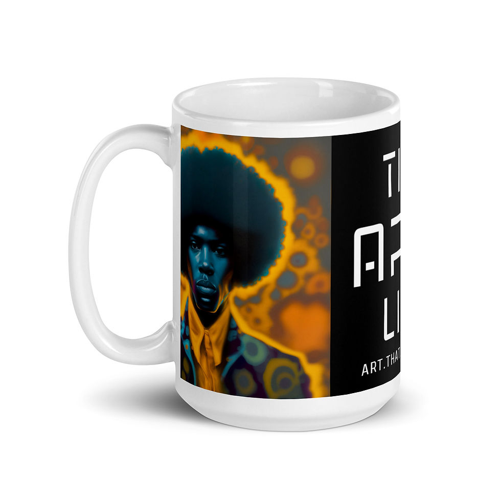 Thumbnail: 2 Post Expressionism Afro Man Mug