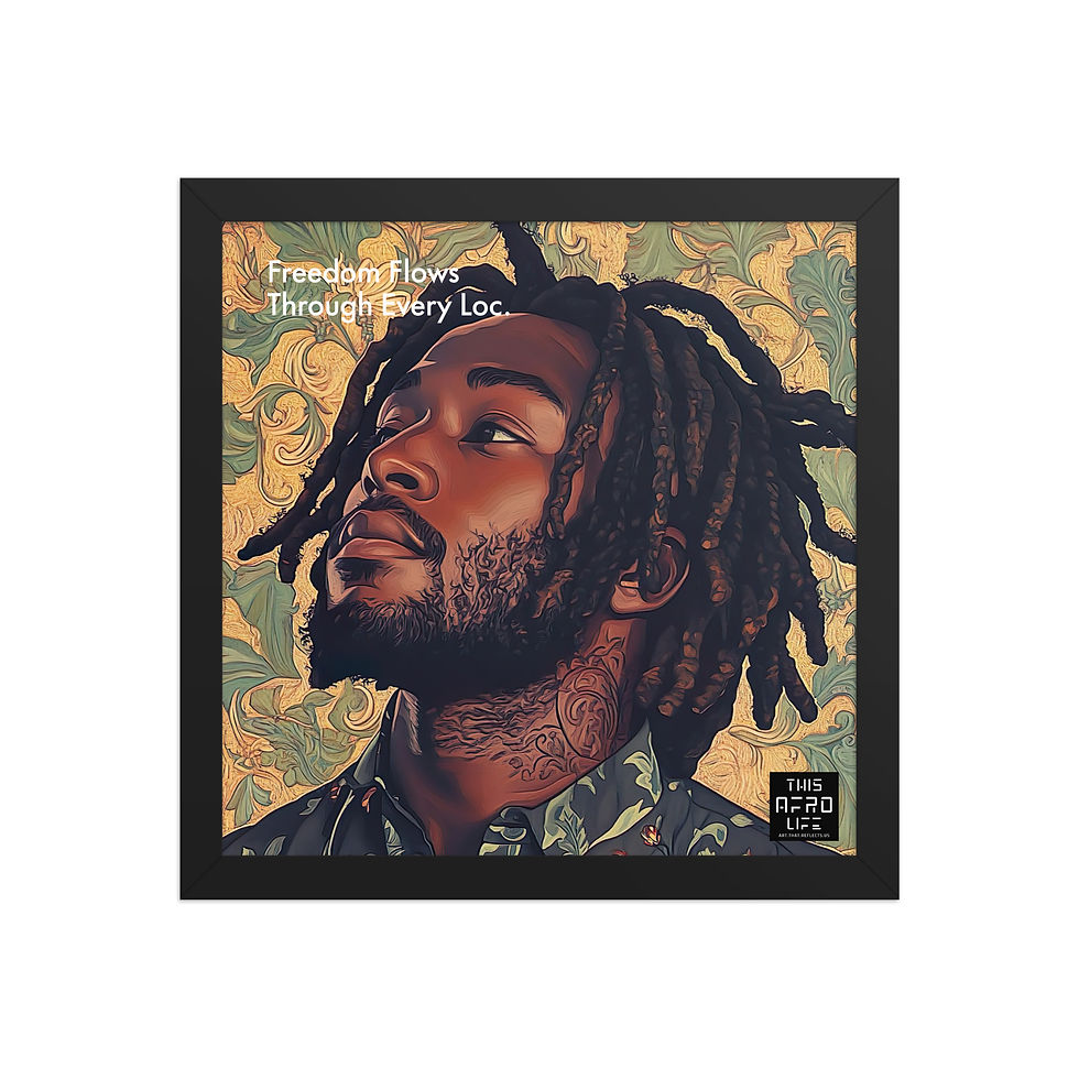 Thumbnail: 1 Empowerment Dreadlocks Man Framed Art Print