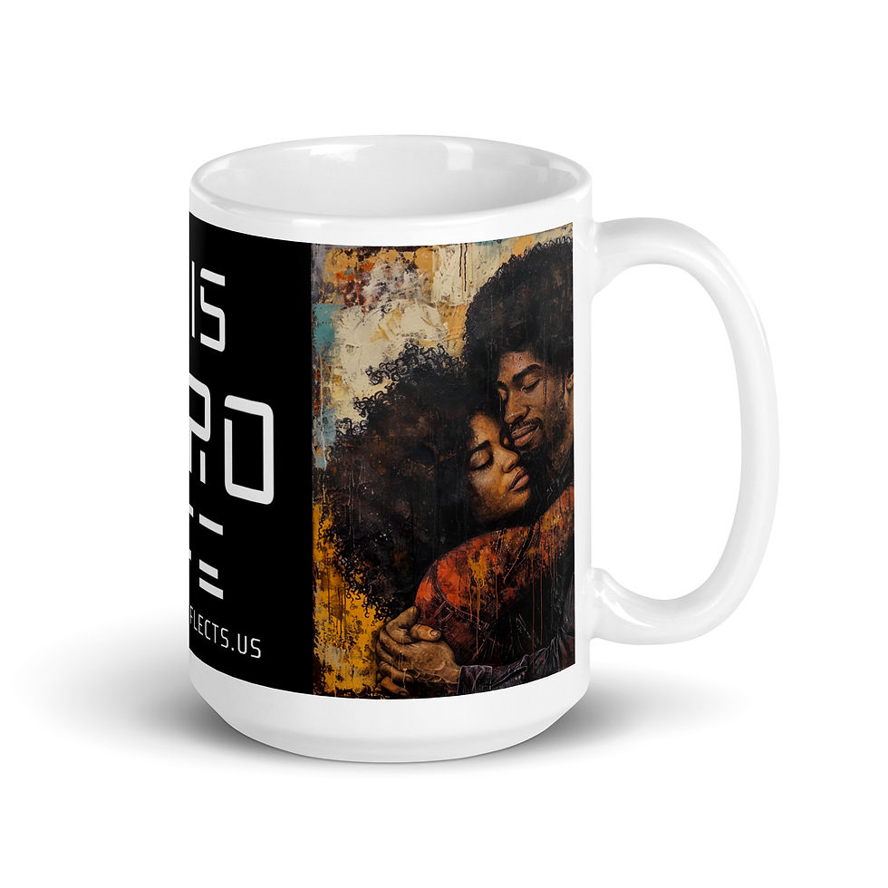 Thumbnail: 4 Romanticism Art Afro Couple Mug