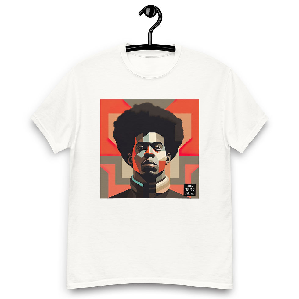 Thumbnail: 2 Bauhaus Geo Afro Man Unisex Classic T-Shirt