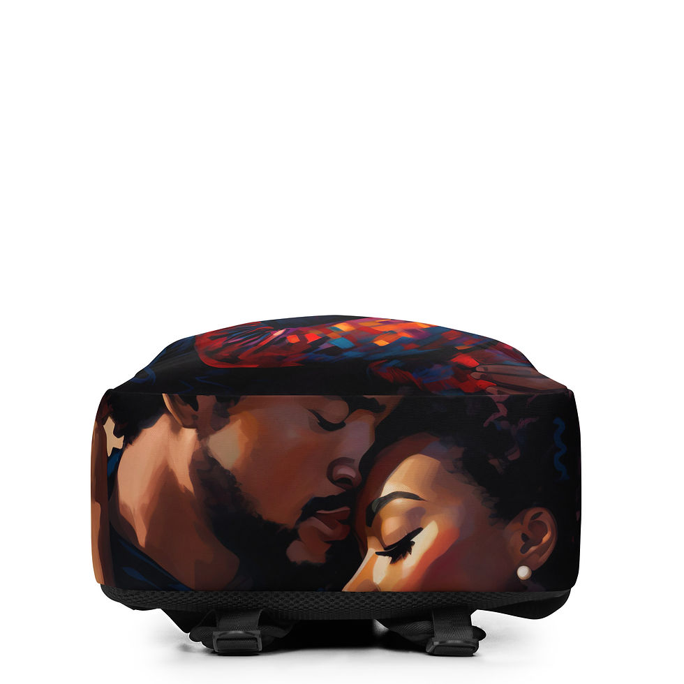 Thumbnail: 4a Expressionism Afro Couple Backpack