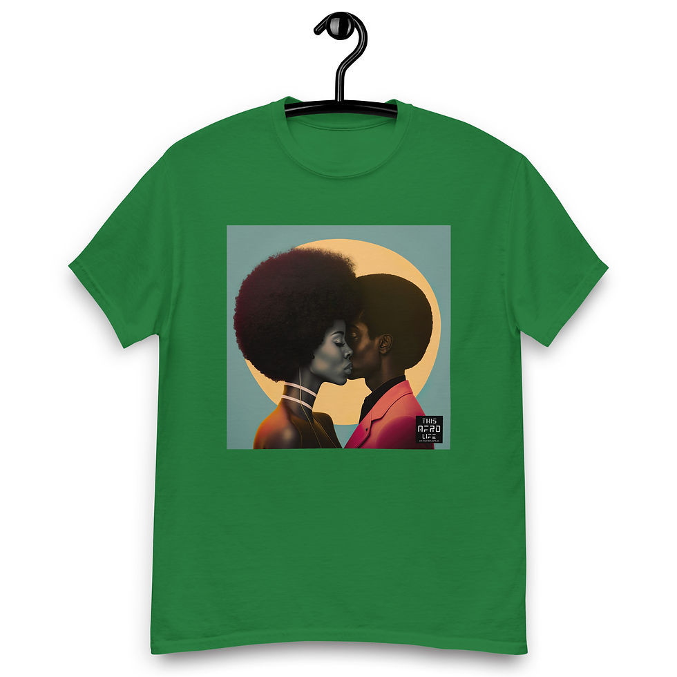Thumbnail: 2 Bauhaus Afro Couple Unisex Classic T-Shirt