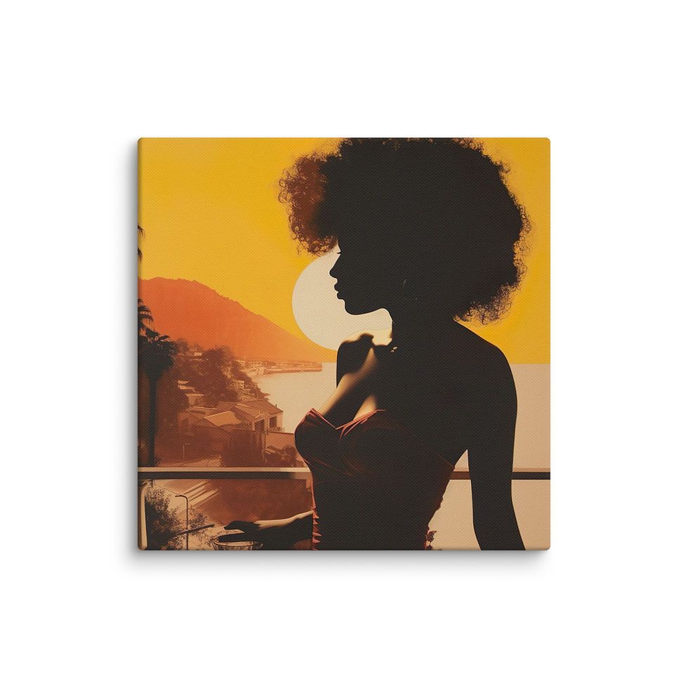 Thumbnail: Influence Collection 1 – Afro Woman Canvas Art Print 1