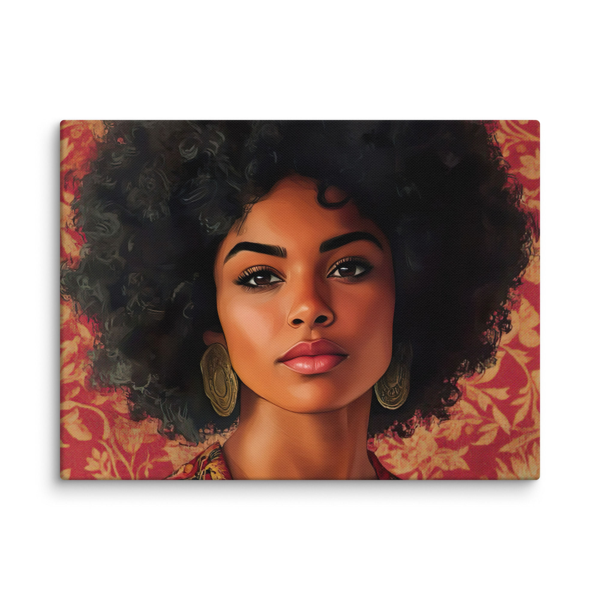 Influence Collection 5 – Afro Woman Canvas Art Print 2