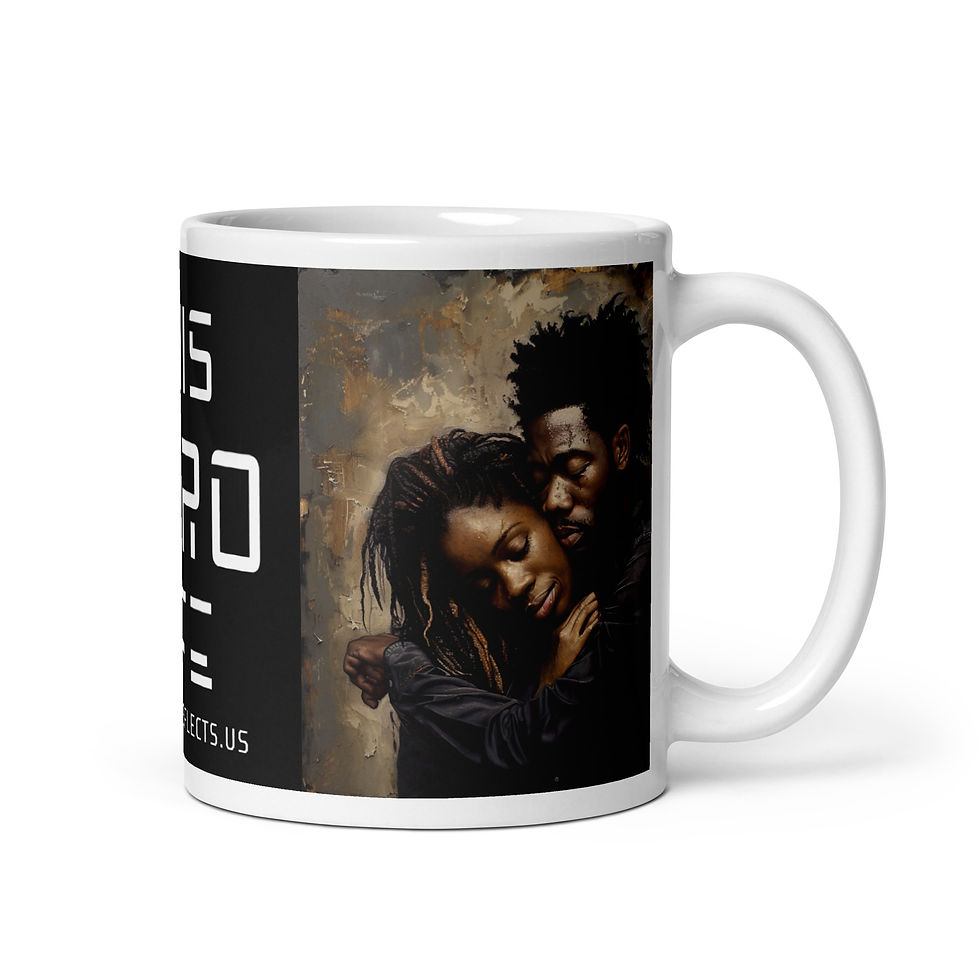 Thumbnail: 3 Realist Art Dreadlocks Couple Mug