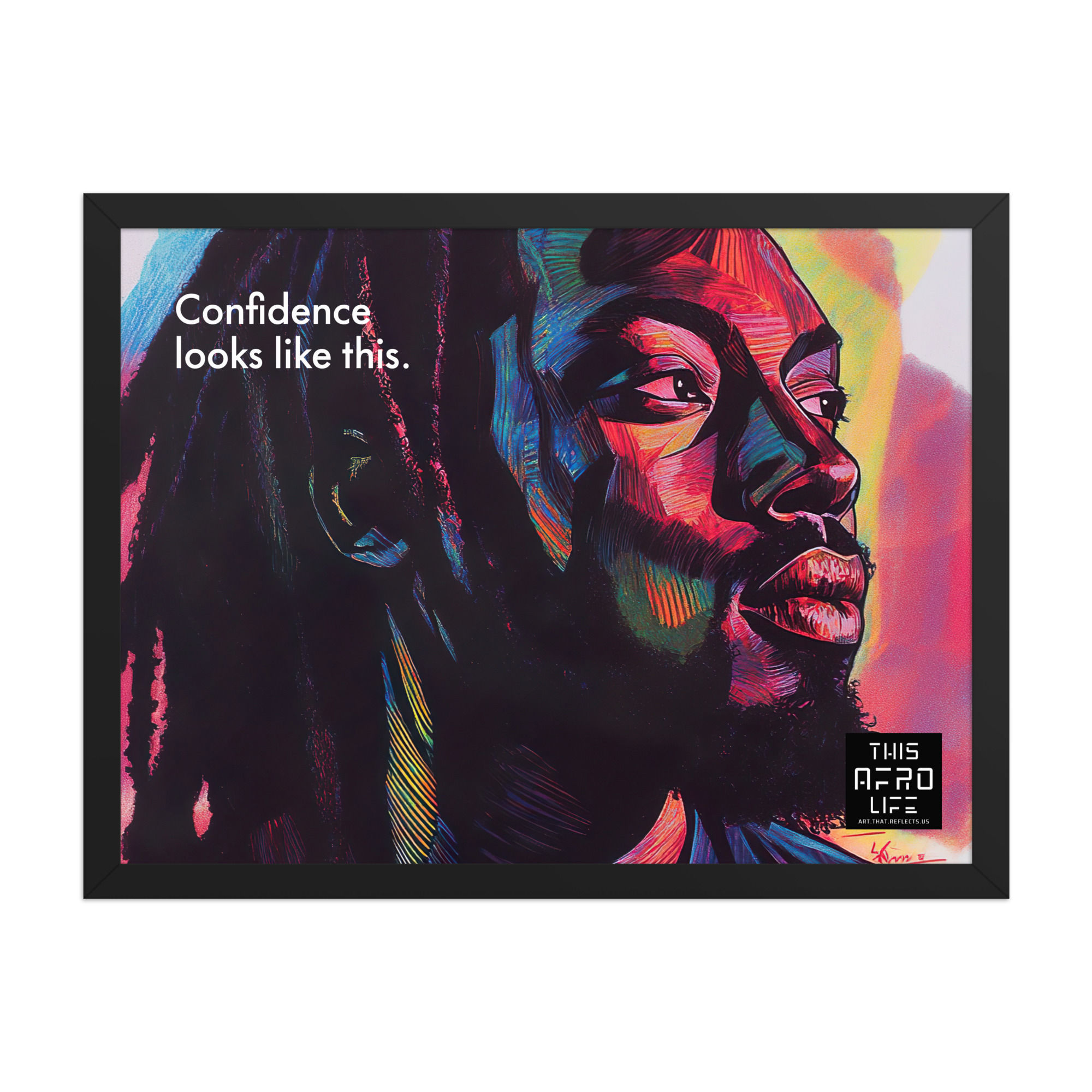 4 Boldness Dreadlocks Man Framed Art Print