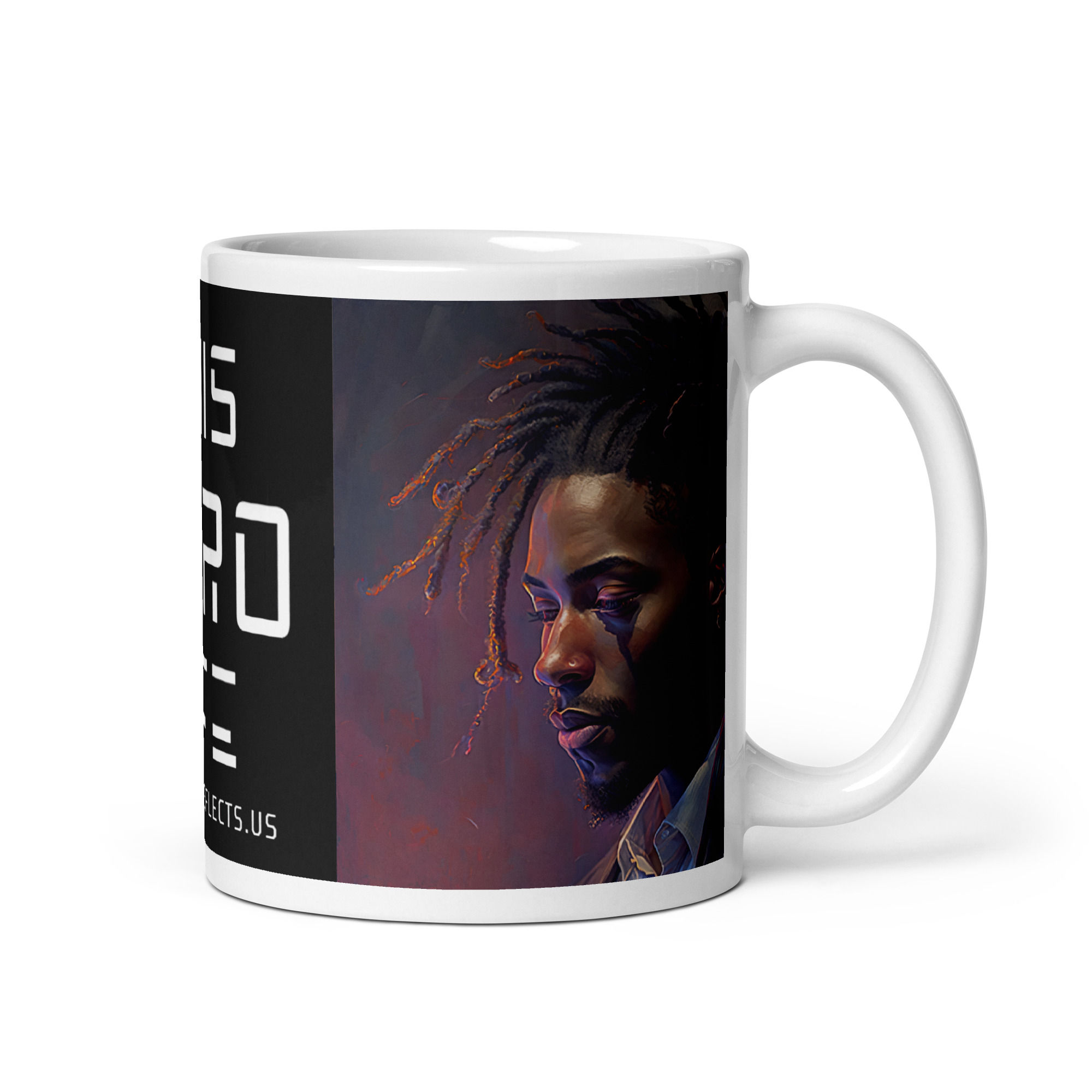 3 Impressionism Dreadlocks Man Mug