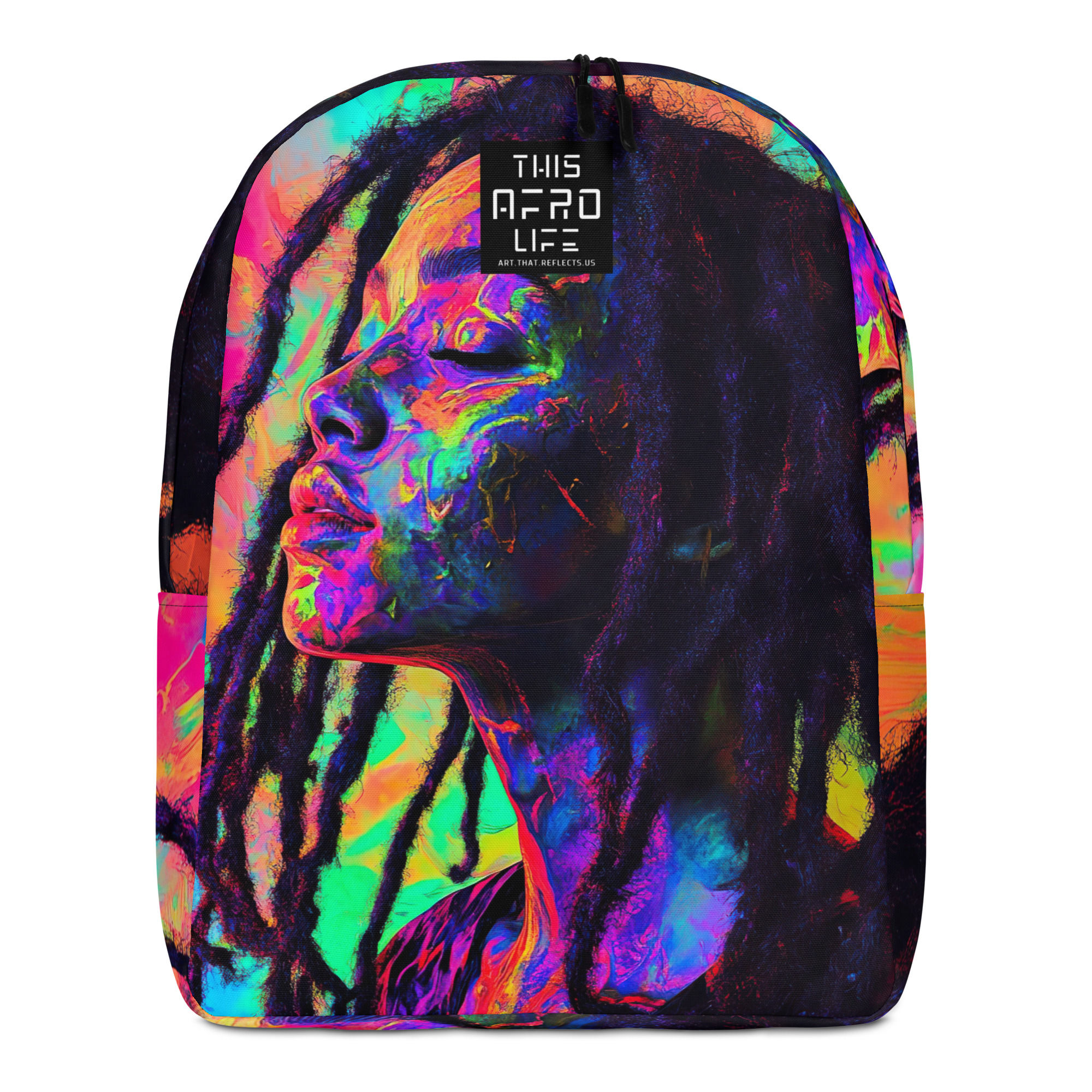 2 Fluorescent Art Dreadlocks Woman Backpack