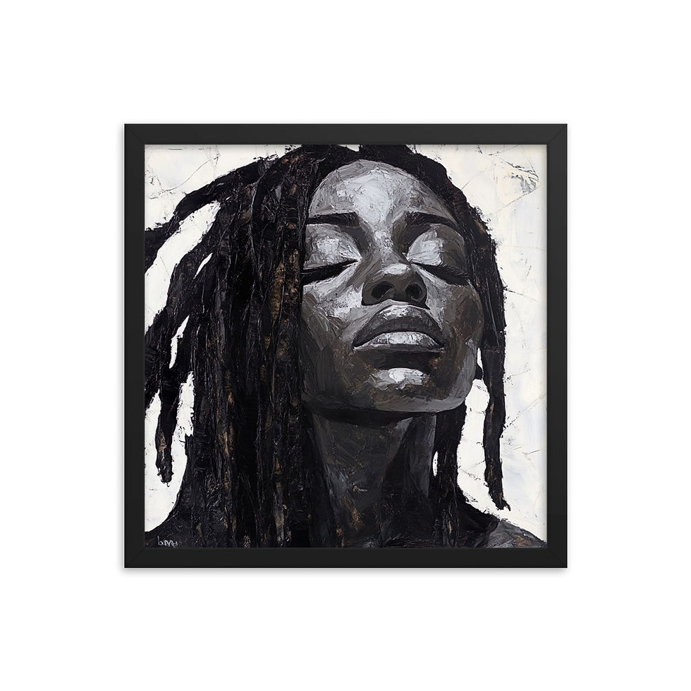 Thumbnail: 3 Modernism Art Dreadlocks Woman Framed Art Print