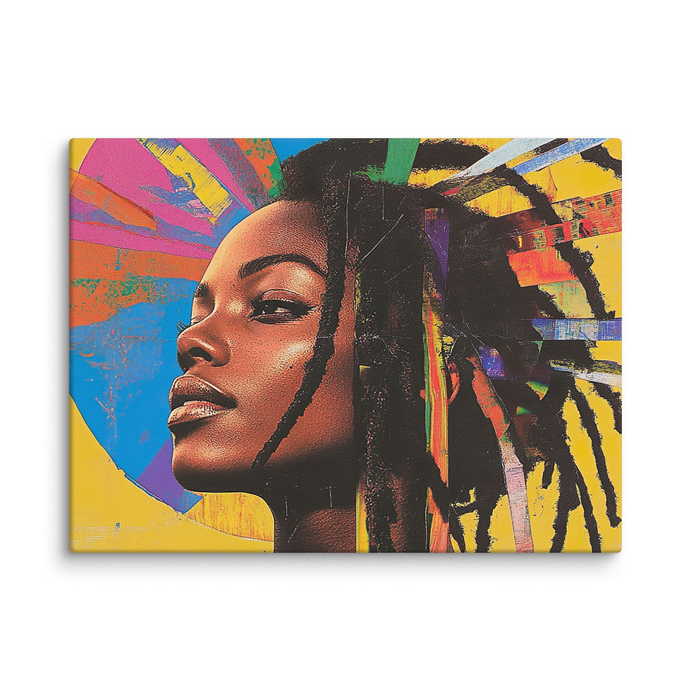 Thumbnail: Influence Collection 3 – Dreadlocks Woman Canvas Art Print 2
