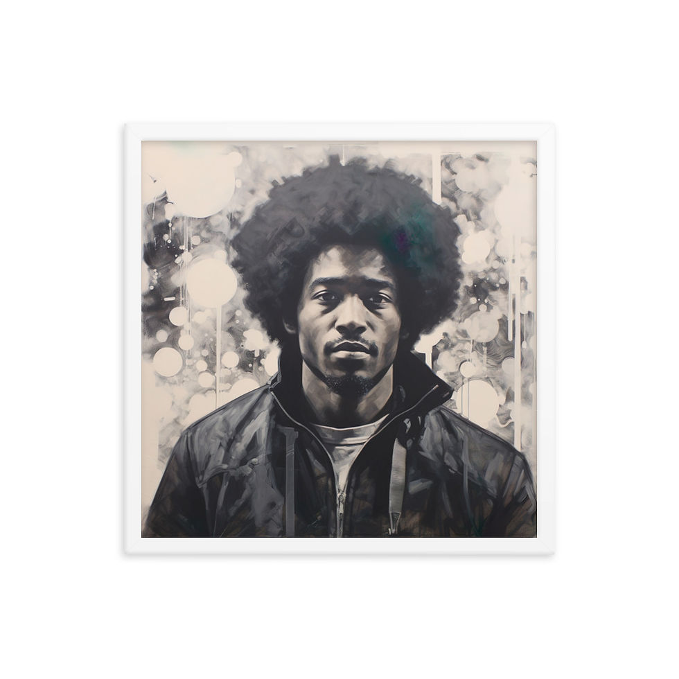 Thumbnail: 1 Modernism Art Afro Man Framed Art Print