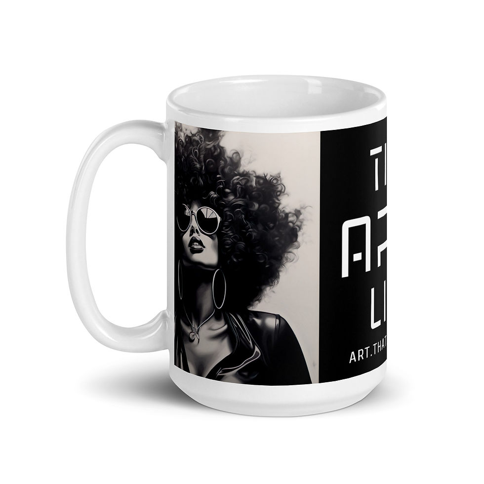 Thumbnail: 4 Modernism Art Afro Woman Mug
