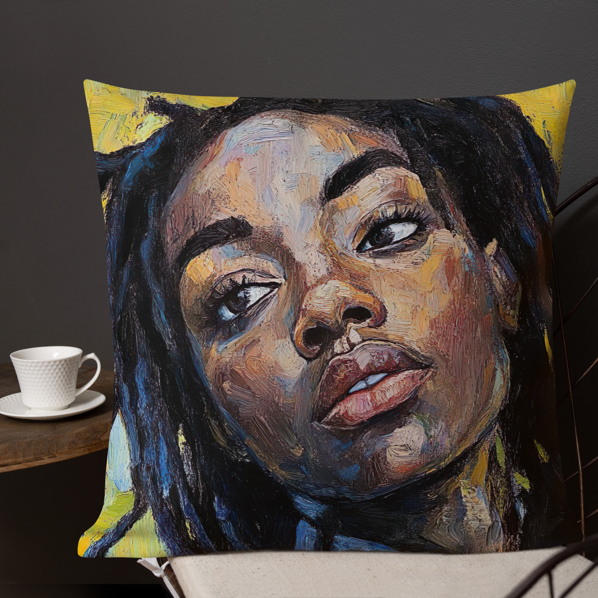 Influence Collection 4 – Dreadlocks Woman Premium Cushion 3
