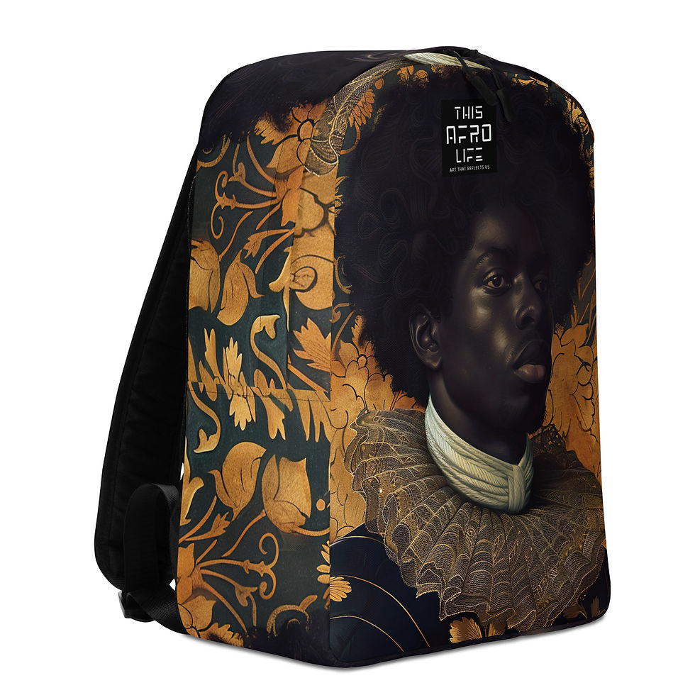 Thumbnail: 3 Rococo Art Afro Man Backpack