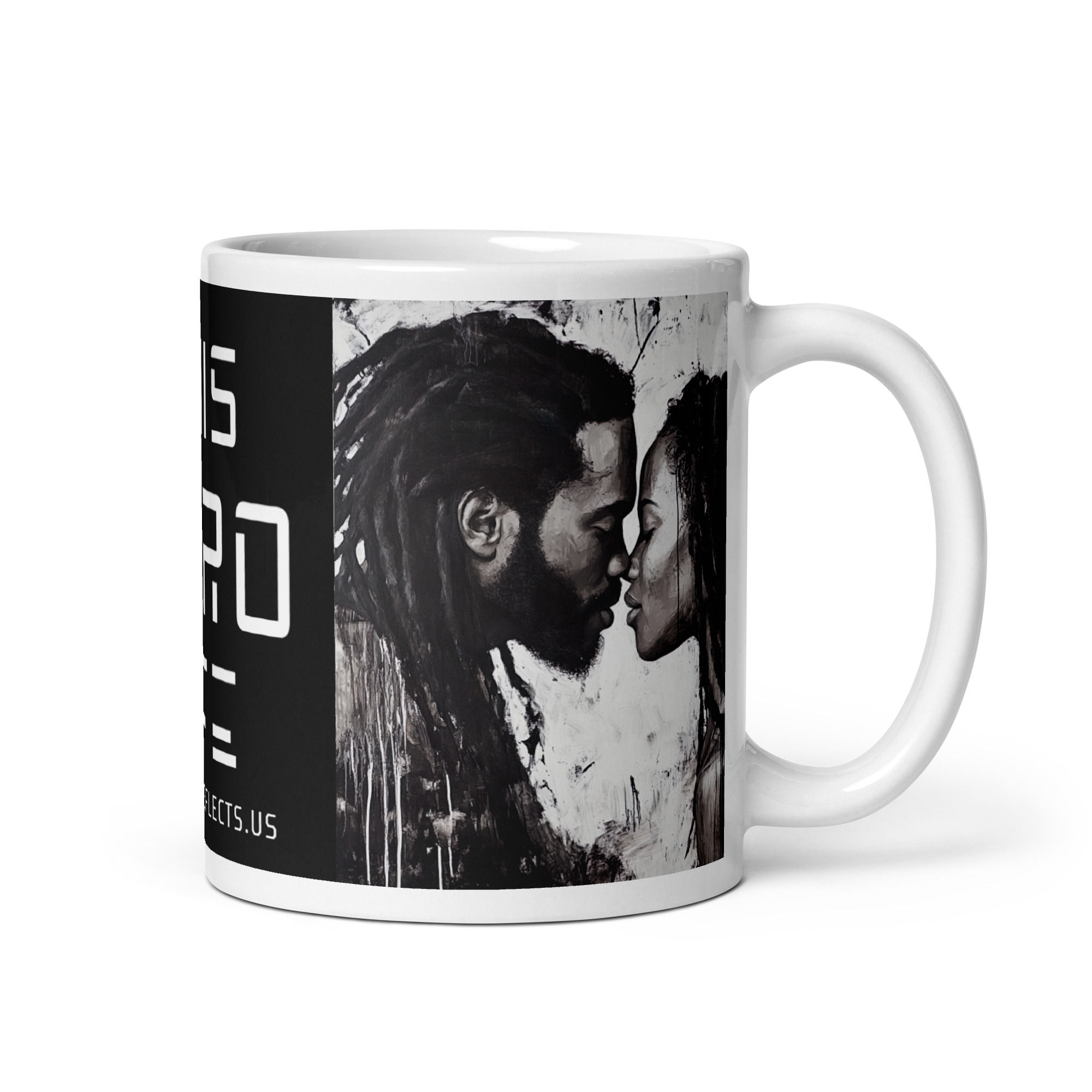 1 Modernism Art Dreadlocks Couple Mug