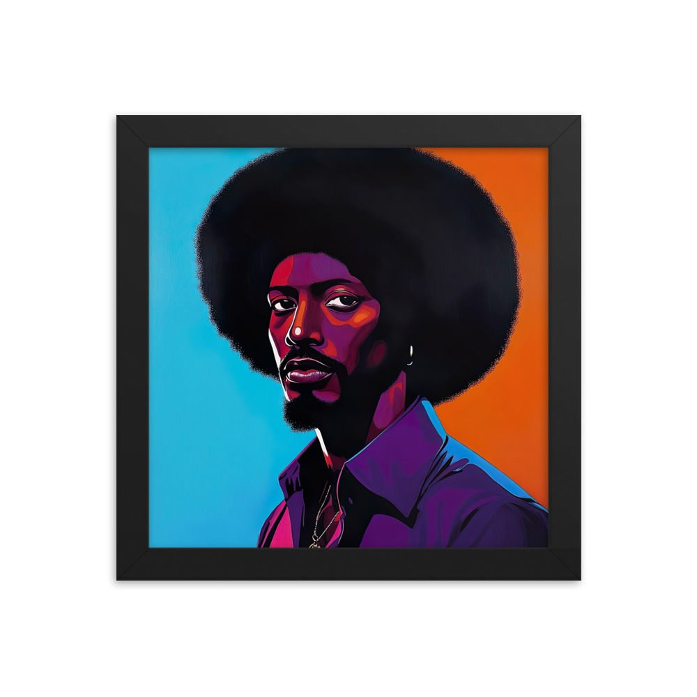 Influence Collection 2 – Afro Man Framed Art Print 4