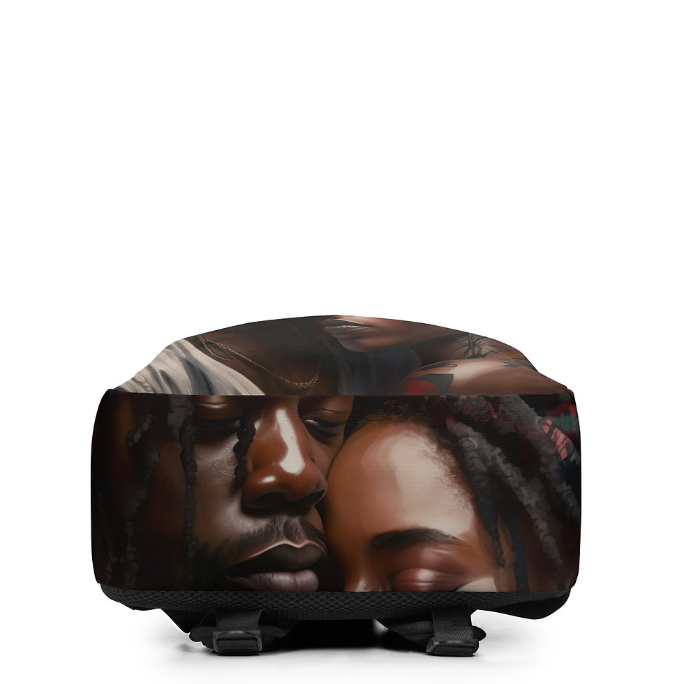 Thumbnail: 1 Abstract Dreadlocks Couple Backpack