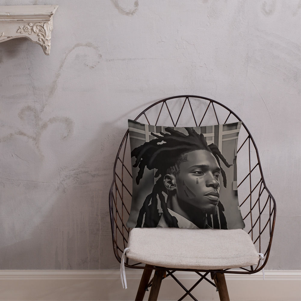 1 Bauhaus Dreadlocks Man Premium Cushion