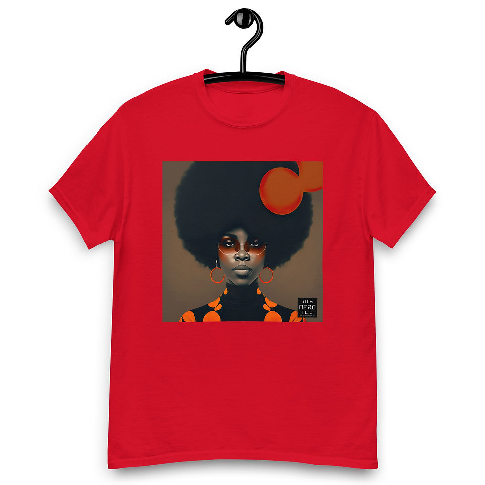 Thumbnail: 1 Bauhaus Afro Woman Unisex Classic T-Shirt