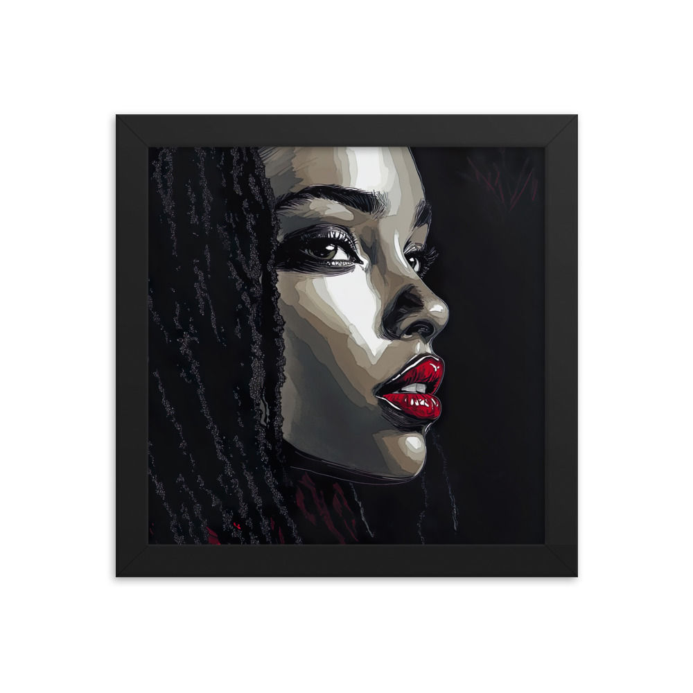 Influence Collection 2 – Dreadlocks Woman Framed Art Print 1