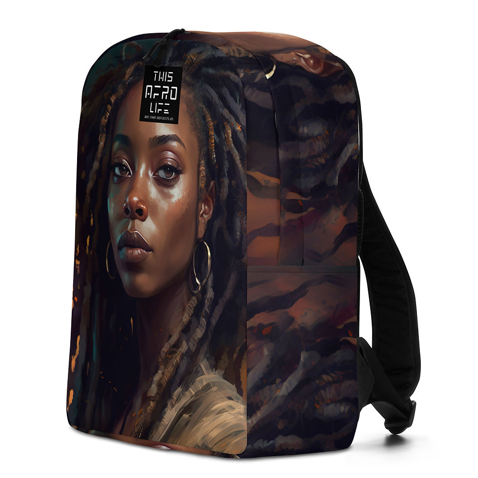 Thumbnail: 4 Impressionism Dreadlocks Woman Backpack