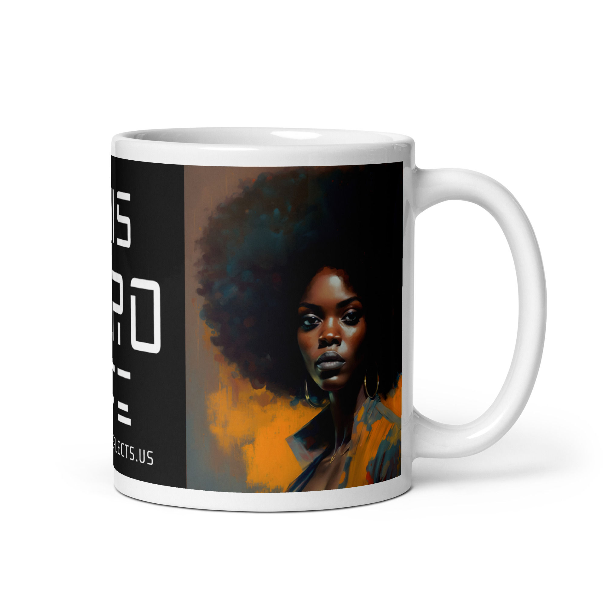 3 Expressionism Afro Woman Mug