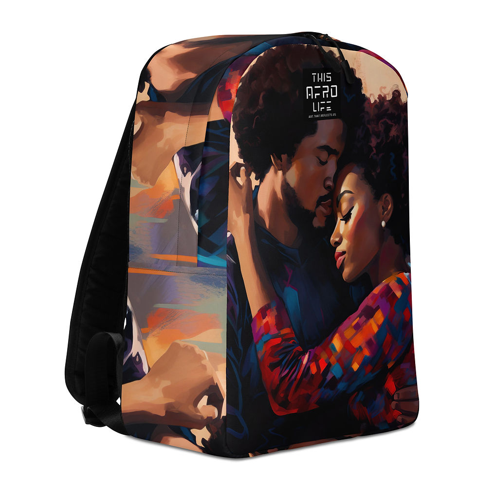 Thumbnail: 4a Expressionism Afro Couple Backpack