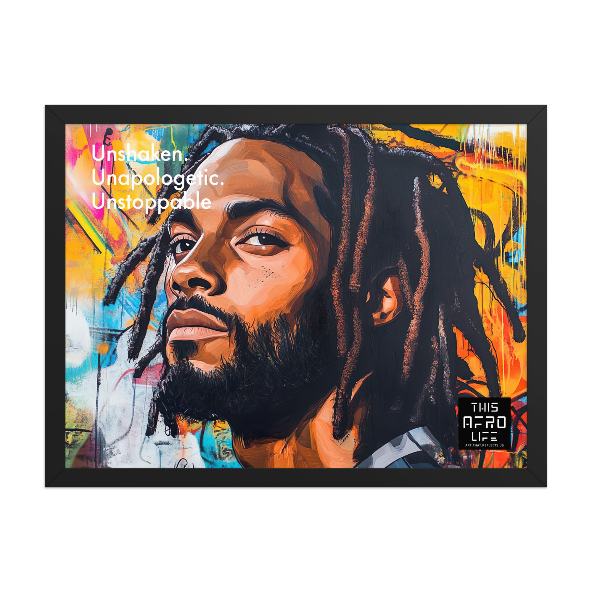 3 Boldness Dreadlocks Man Framed Art Print