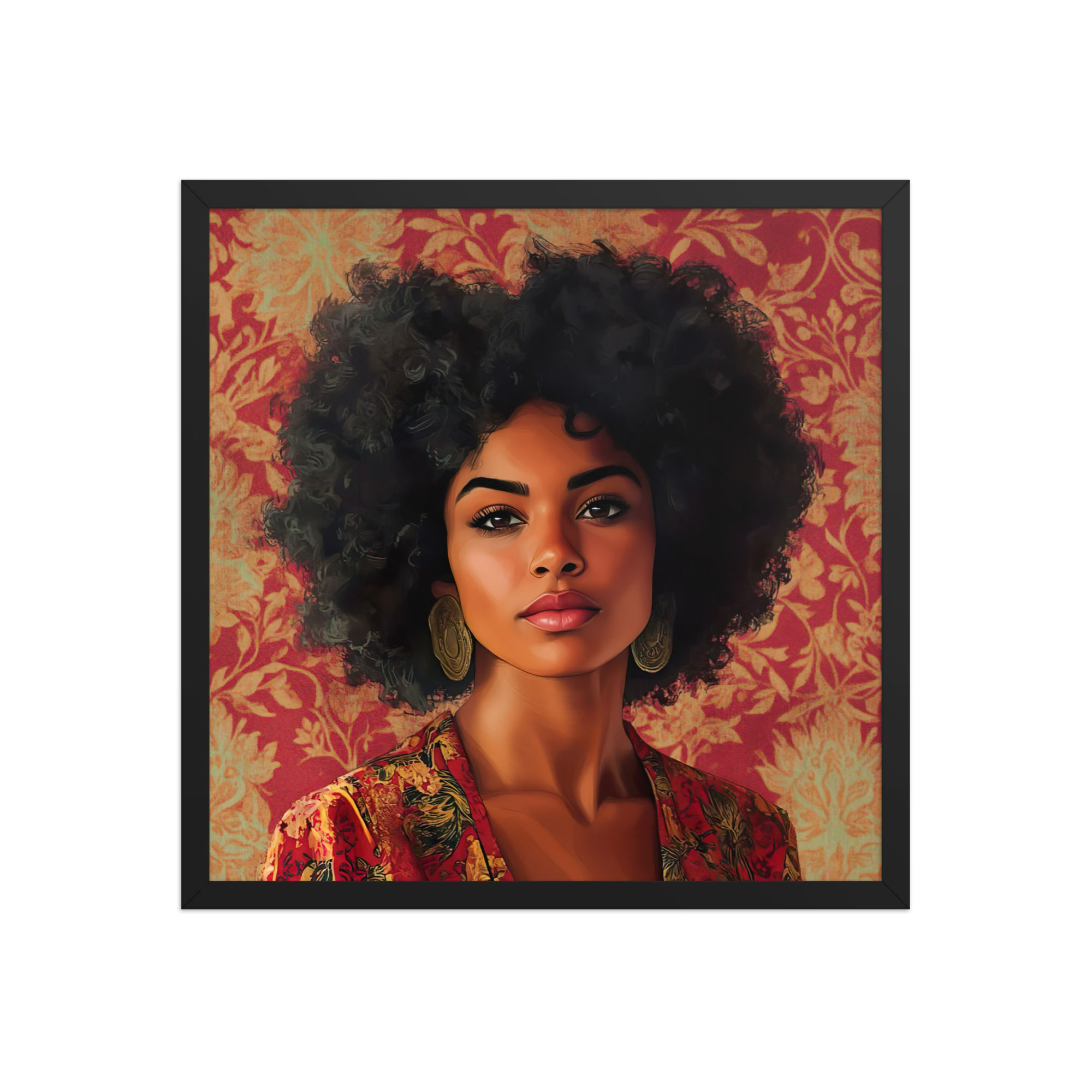 Influence Collection 5 – Afro Woman Framed Art Print 2