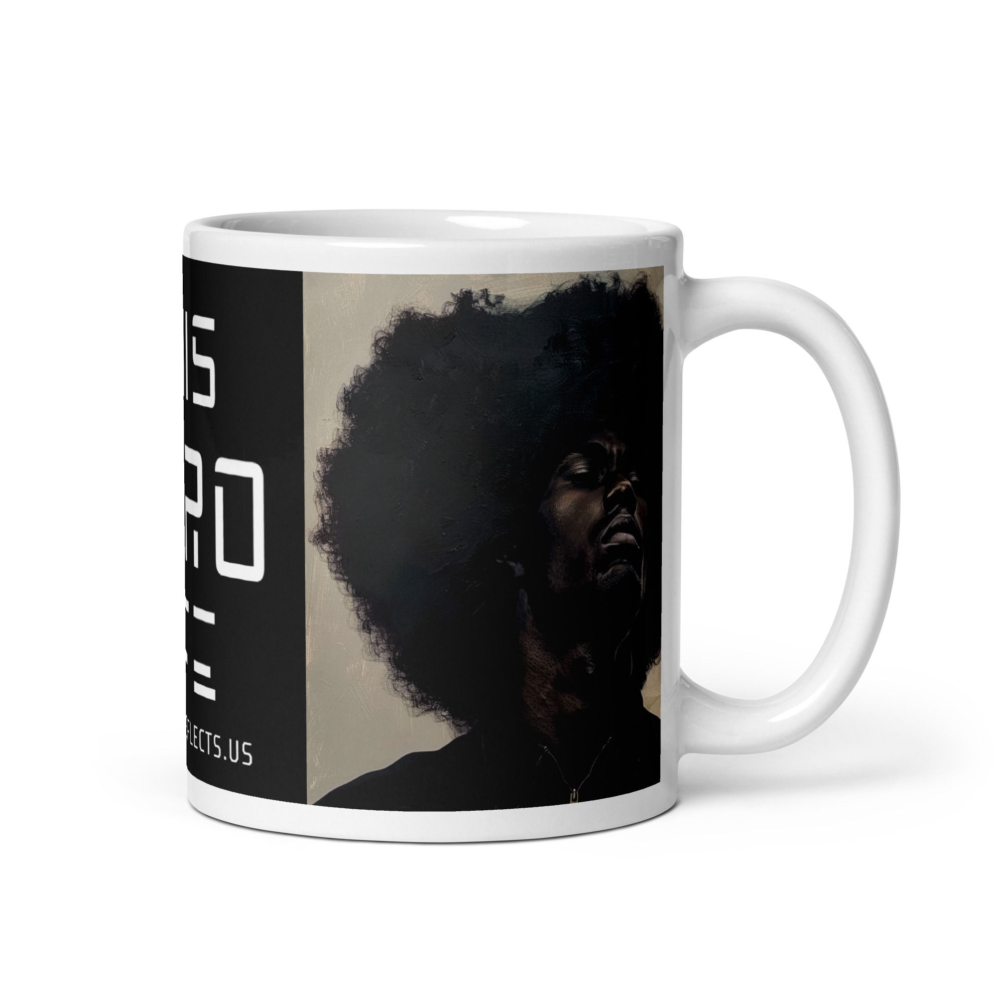 3 Realist Art Afro Man Mug