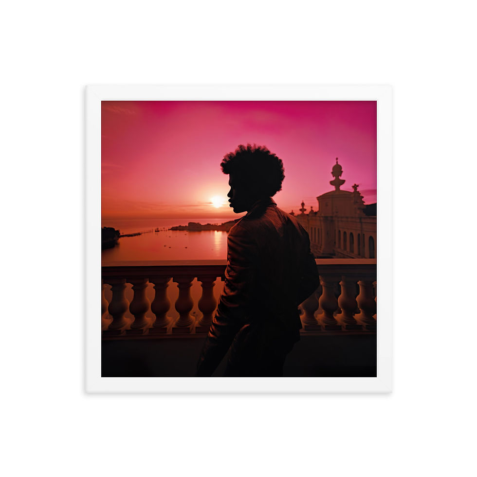 Thumbnail: Influence Collection 1 – Afro Man Framed Art Print 2