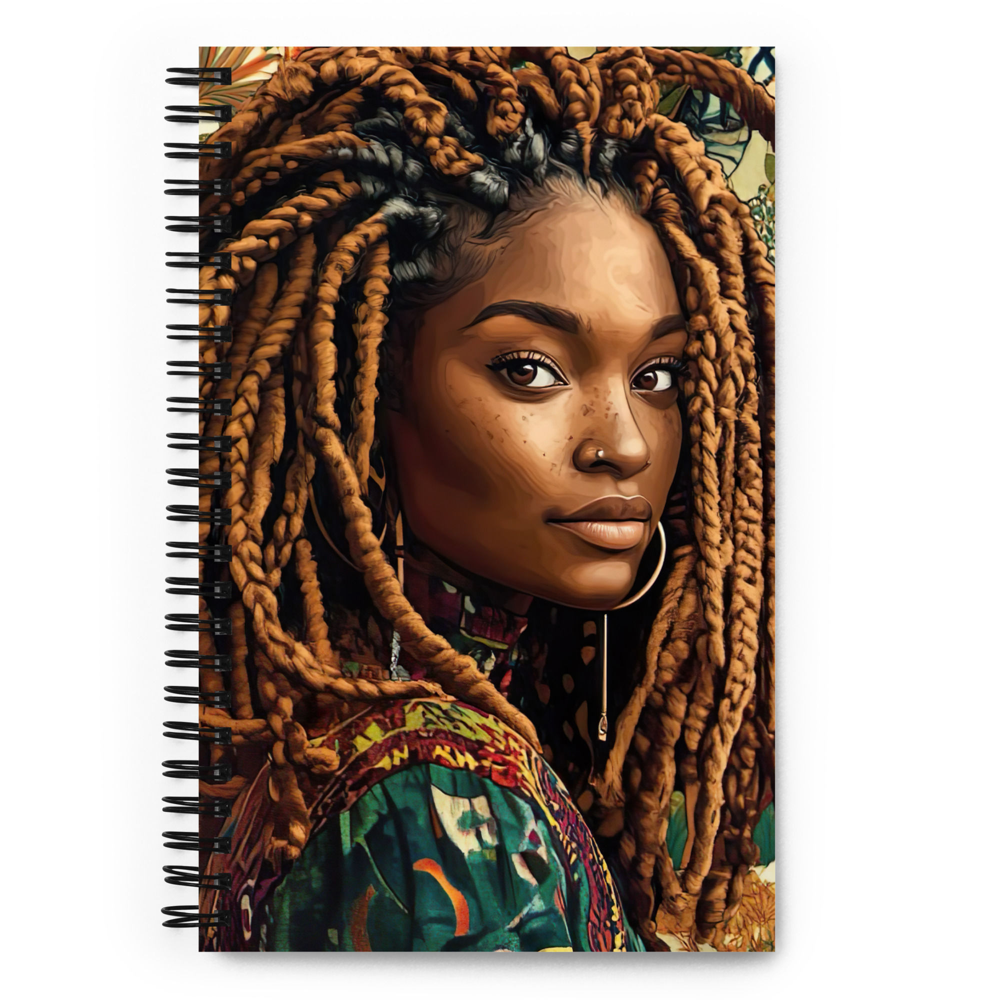Influence Collection 5 – Dreadlocks Woman Spiral Notebook 4