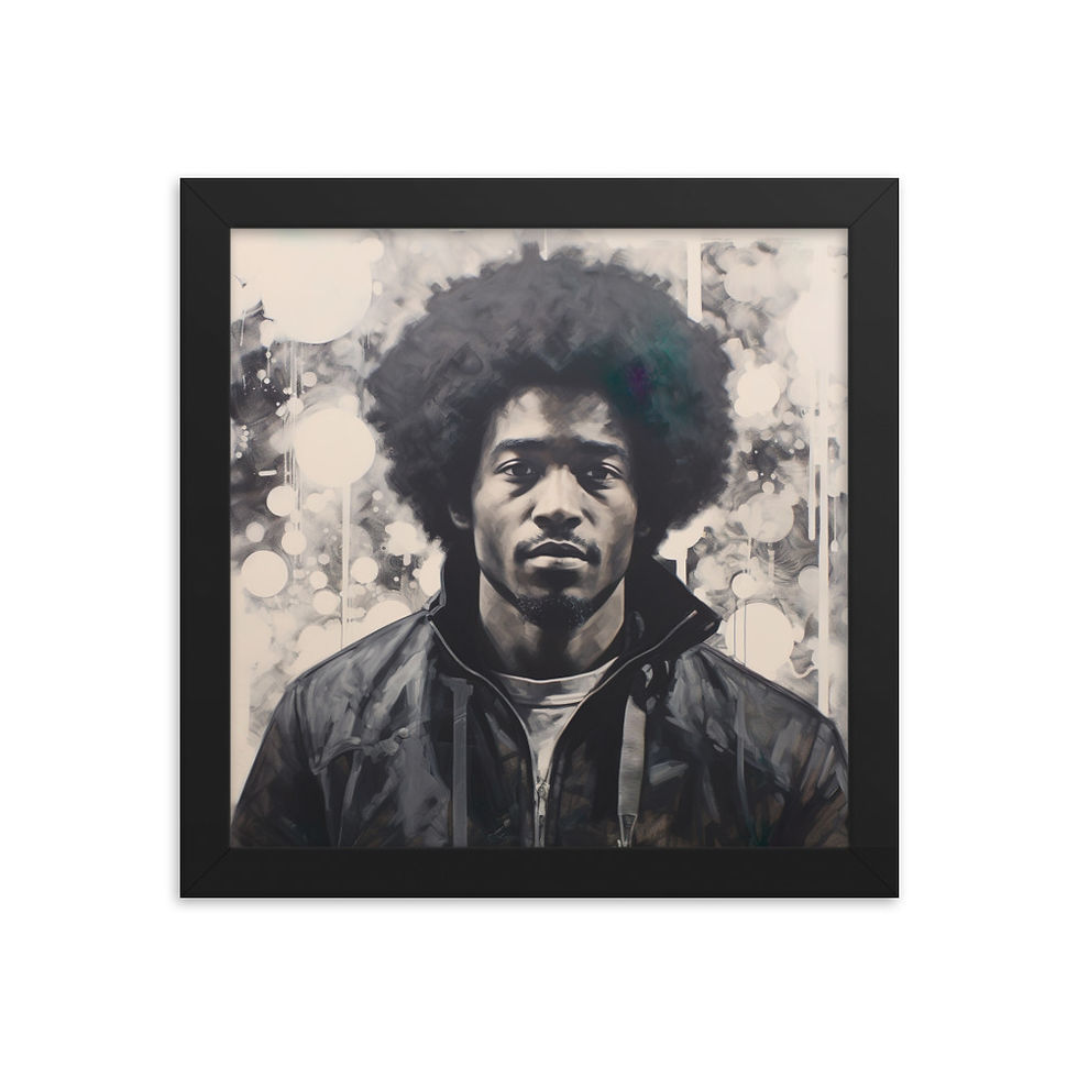 Thumbnail: 1 Modernism Art Afro Man Framed Art Print