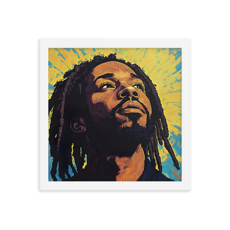 Thumbnail: Influence Collection 2 – Dreadlocks Man Framed Art Print 3